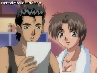 Cute Anime Brunette Slut Sucks Hard Cock